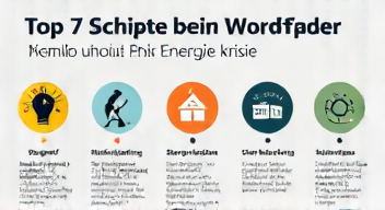 Das sind die Top 7 Schritte beim Umgang mit der Energiekrise