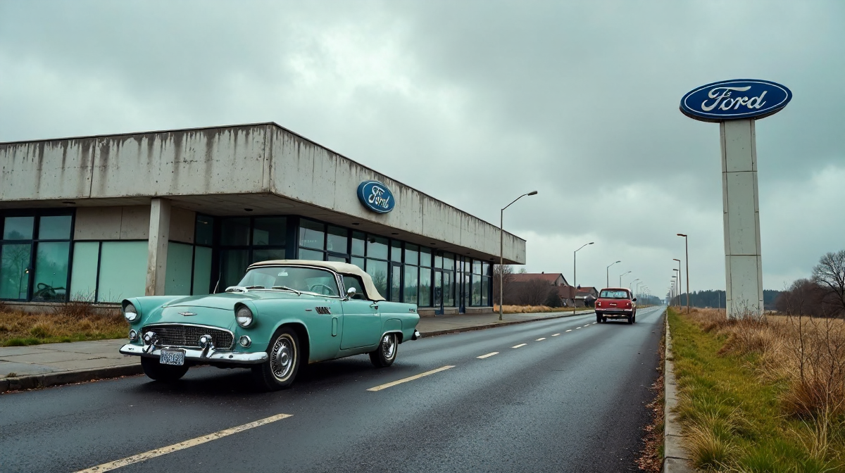 Fords europäischer Niedergang: Analyse von Marktstrategien, Führungspersönlichkeiten und Herausforderungen